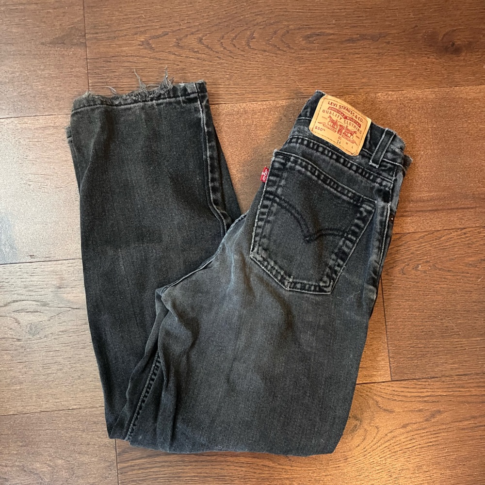 Levi's vintage 550 Men's Dark Gray Relaxed Jeans